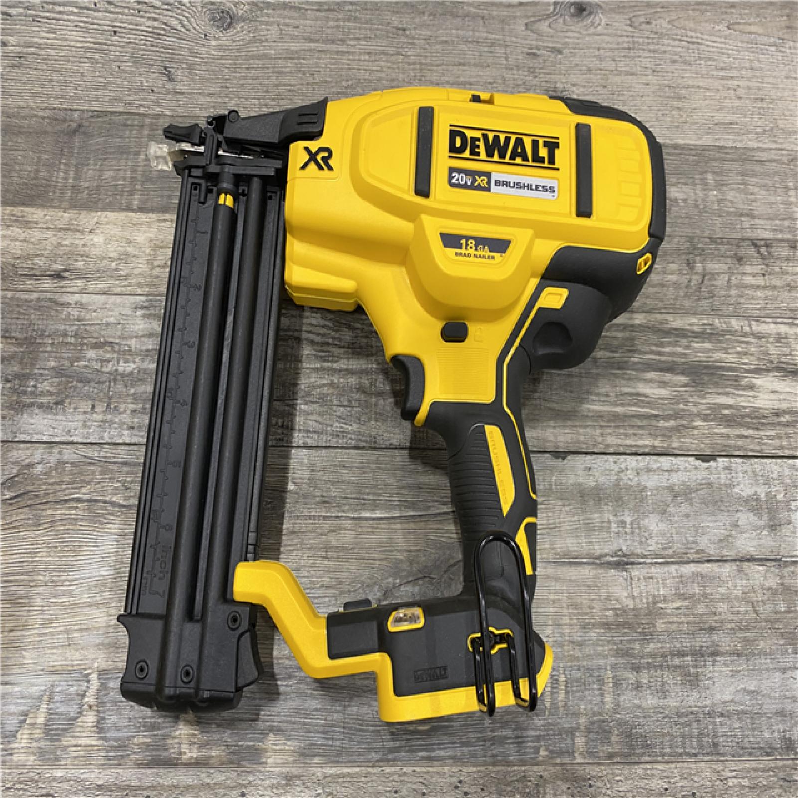 AS-IS DEWALT 20V MAX XR Lithium-Ion Electric Cordless 18-Gauge Brad Nailer (Tool Only)
