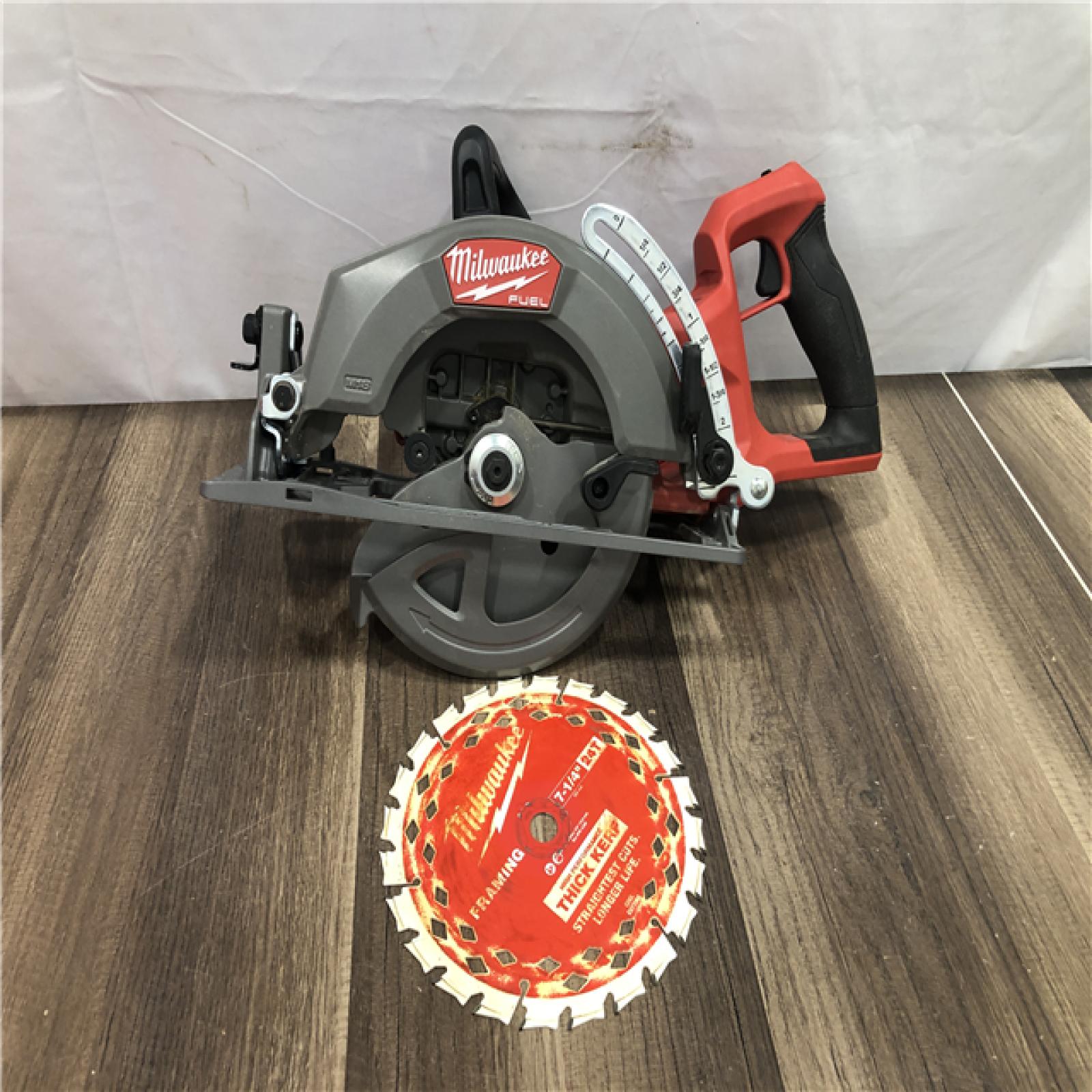 AS-IS Milwaukee FUEL 18V Lithium-Ion Cordless 7-1/4 in. Rear Handle Circular Saw (Tool-Only)
