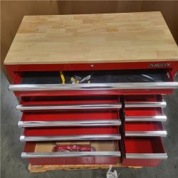 CALIFORNIA NEW 52 IN 10-DRAWER MODULAR MOBILE WORKBENCH WITH SOLID WOOD TOP