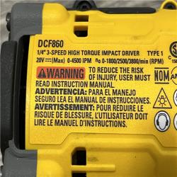 AS-IS DEWALT 20V MAX XR Cordless Impact Driver (Tool Only)