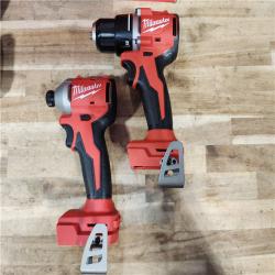 HOUSTON LOCATION - AS-IS Milwaukee 18V Lithium-Ion Brushless Cordless Compact Drill/Impact Combo Kit