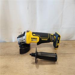AS-IS- DEWALT 20V MAX XR Cordless Brushless 4.5 in. Paddle Switch Small Angle Grinder with Kickback Brake (Tool Only)