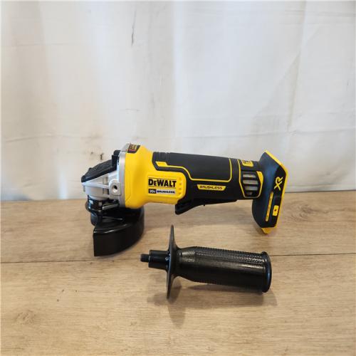 AS-IS- DEWALT 20V MAX XR Cordless Brushless 4.5 in. Paddle Switch Small Angle Grinder with Kickback Brake (Tool Only)