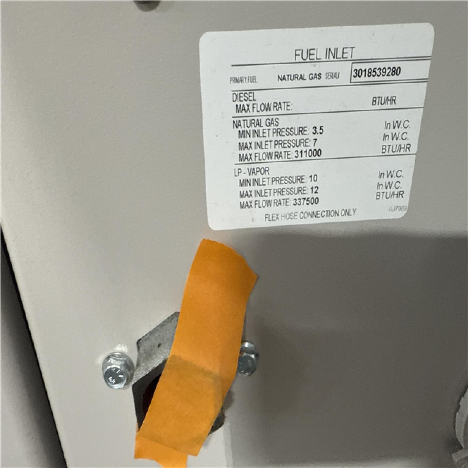 California AS-IS Generac Standy Generator  Includes Automatic Transfer Switch