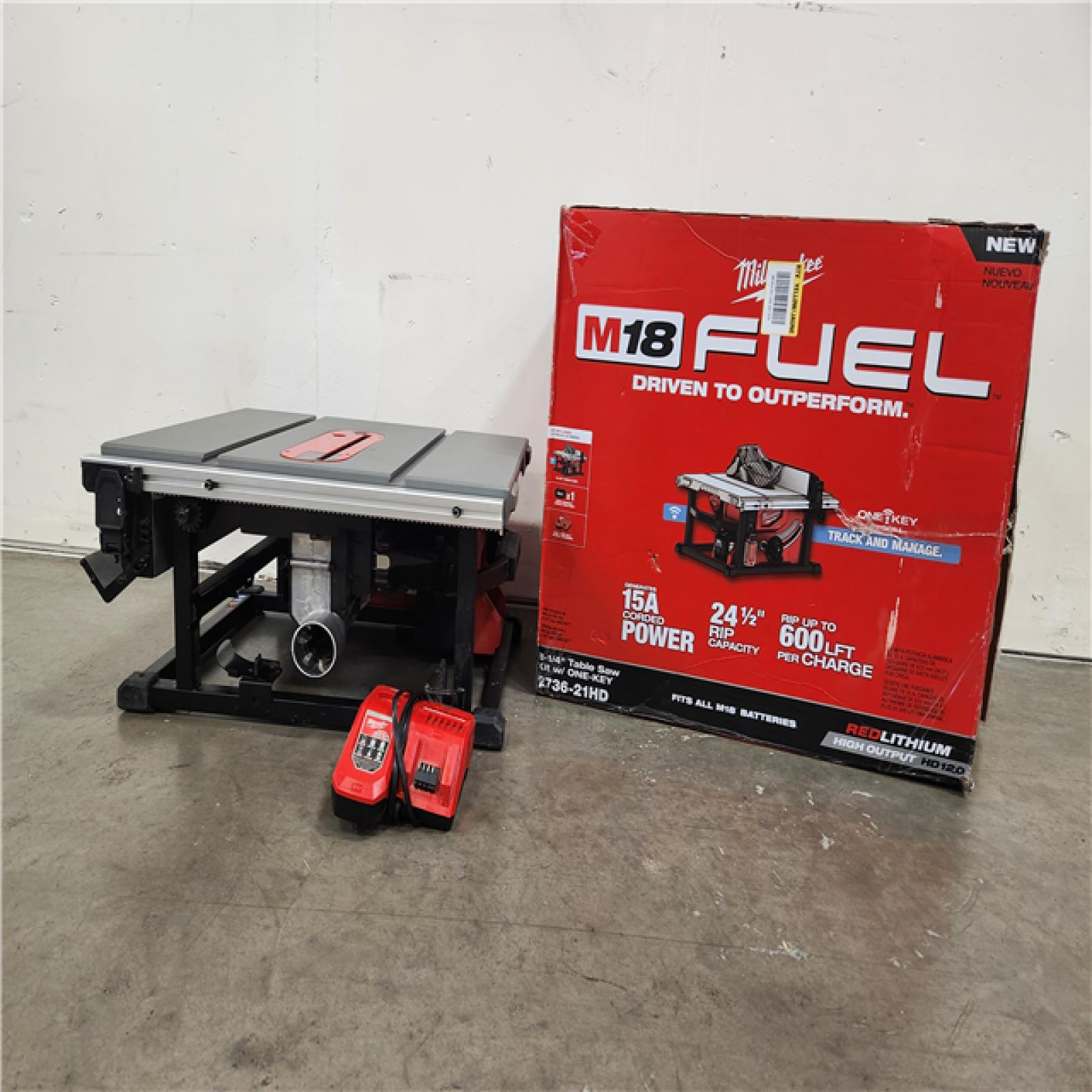 Phoenix Location LIKE NEW Milwaukee M18 FUEL ONE-KEY 18- volt Lithium-Ion Brushless Cordless 8-1/4 in. Table Saw Kit with Rapid Charger (No Battery)