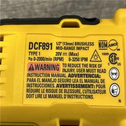 AS-IS DEWALT 20V MAX XR Cordless 1/2 in. Impact Wrench (Tool Only)