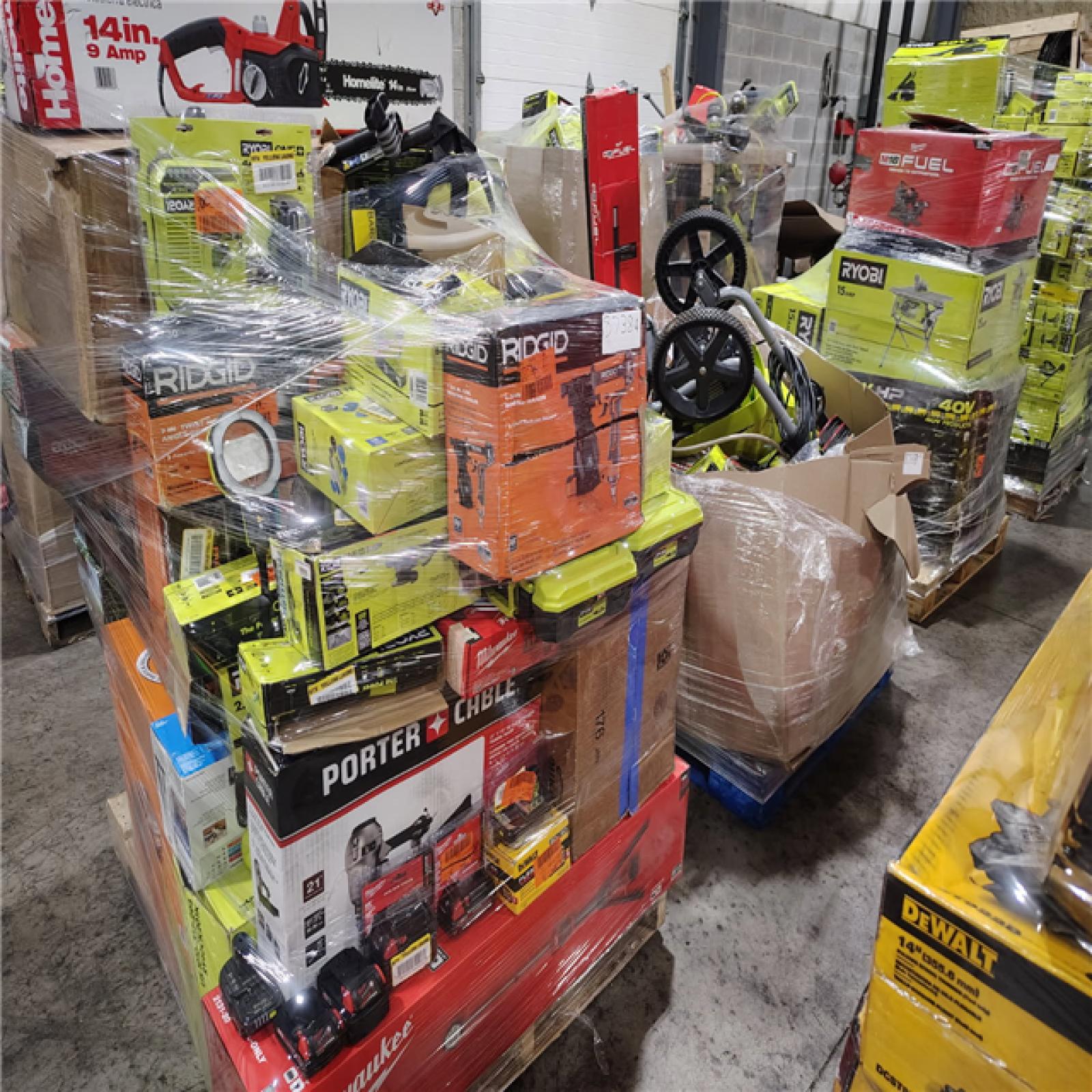 Pittston Location As-Is Power Tools Partial Truckload (12 Pallets) 8738-A