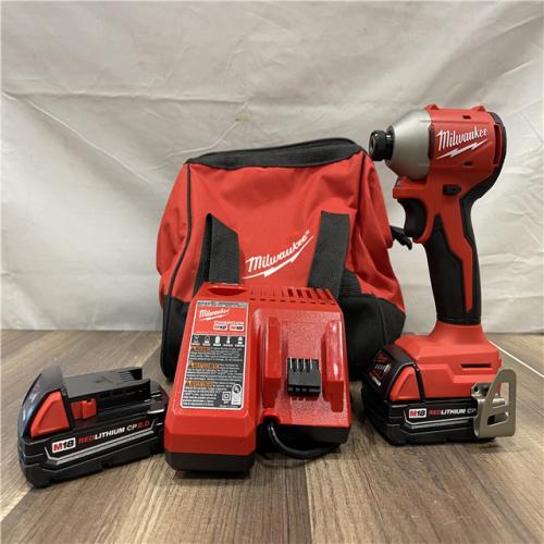 AS-IS Milwaukee 18V Lithium-Ion Brushless Cordless 1/4 in. Impact Driver Kit