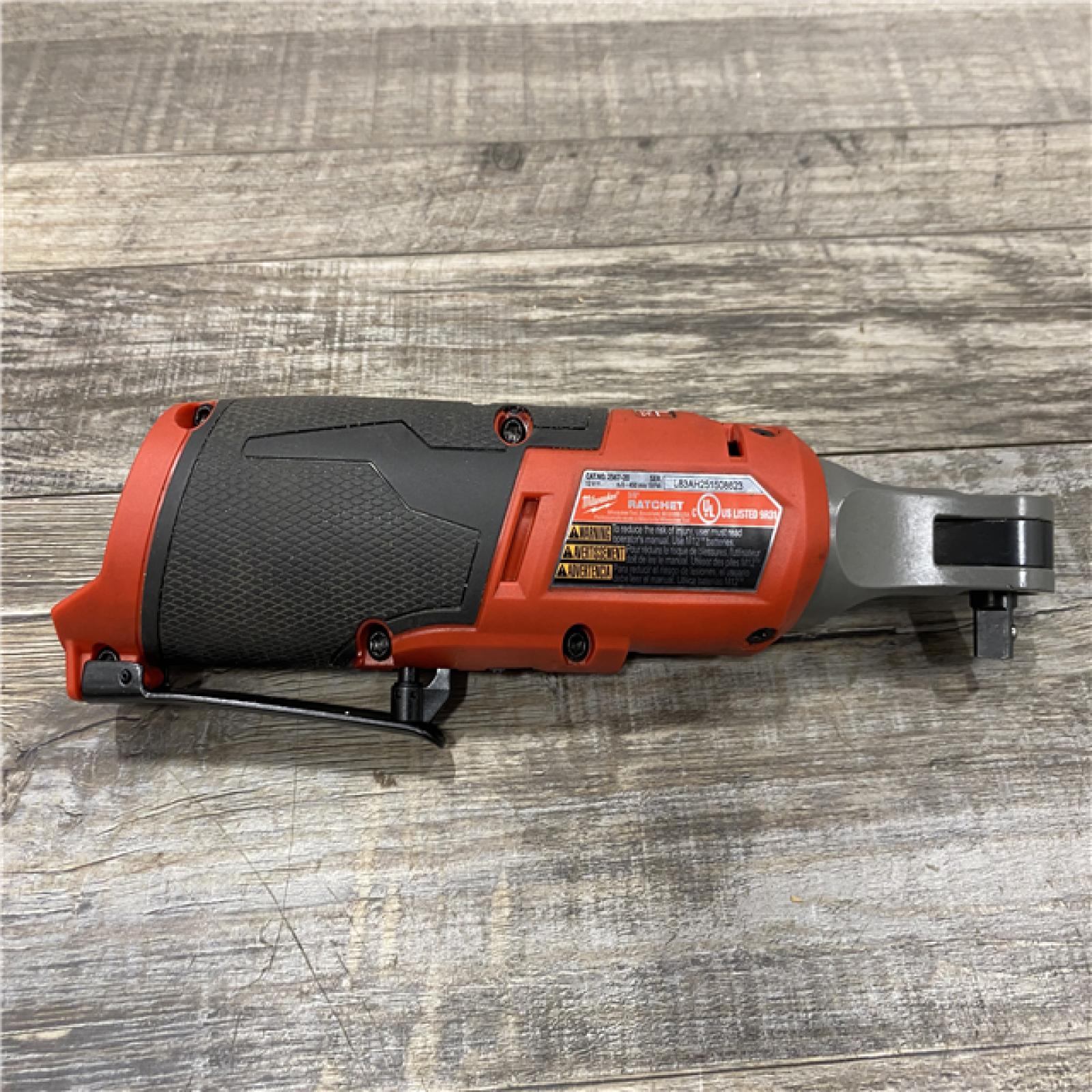 AS-IS Milwaukee FUEL 12-Volt Lithium-Ion Brushless Cordless High Speed 3/8 in. Ratchet (Tool-Only)