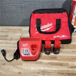 HOUSTON LOCATION - AS-IS (APPEARS LIKE NEW) Milwaukee 12V Lithium-Ion Cordless Screwdriver  3/8 in. High Speed Ratchet  Light Combo Kit