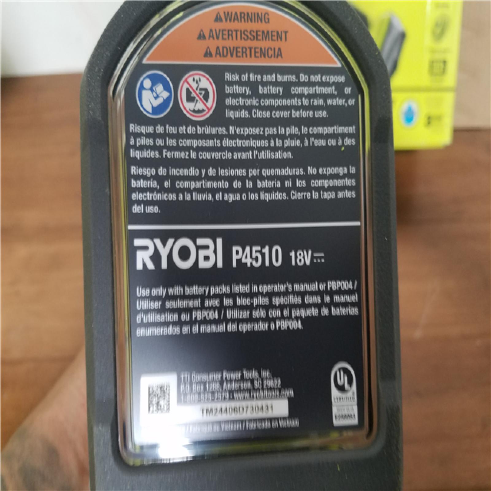 California NEW Ryobi One+ 18V Vortex Power Scrubber (Tool Only)
