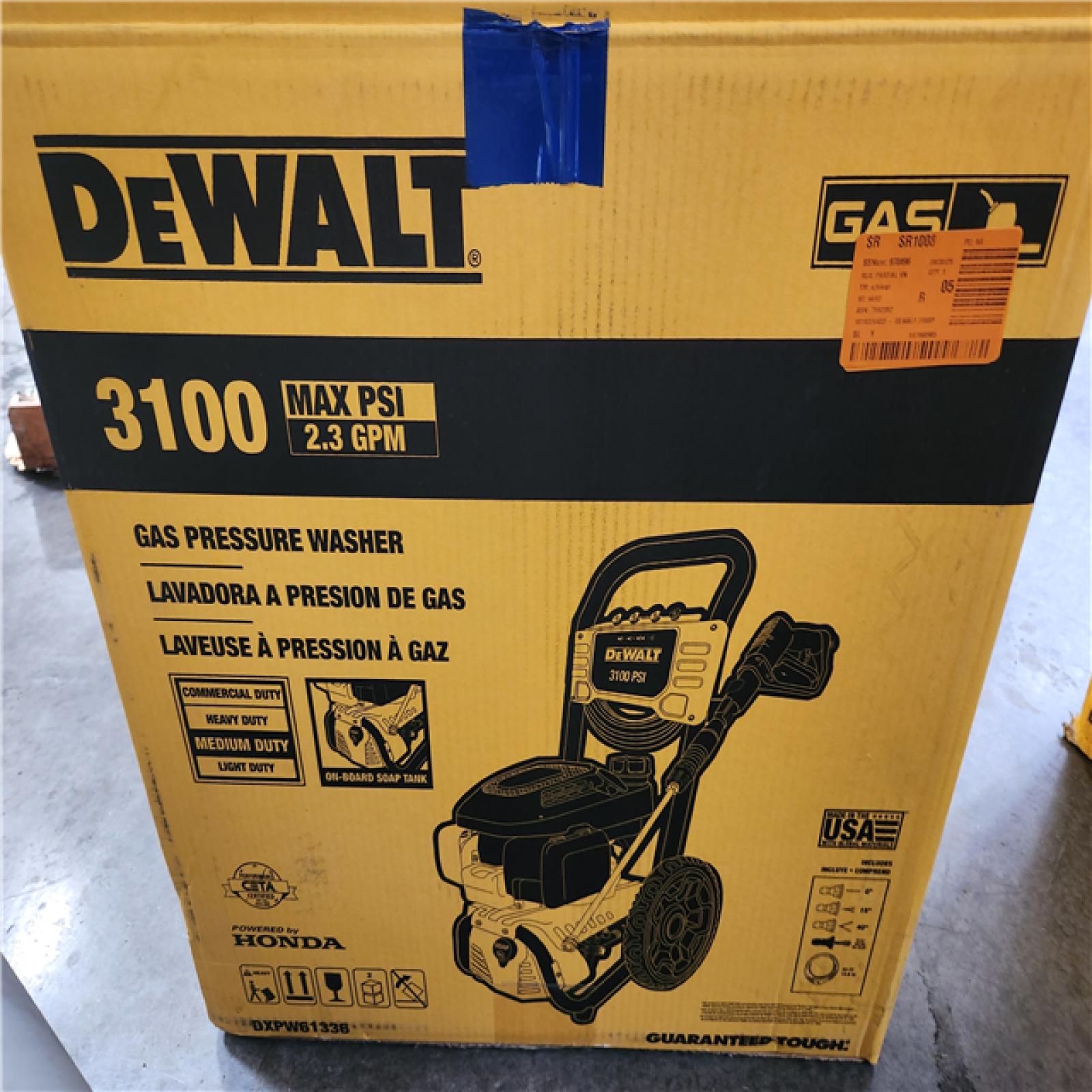 Phoenix NEW DEWALT 3100 PSI 2.3 GPM Cold Water Gas Pressure Washer with 163cc Engine
