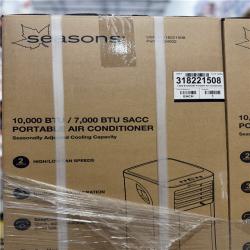 DALLAS LOCATION- NEW! SEASONS 10000 BTU PORTABLE AC PALLET- (18 UNITS)