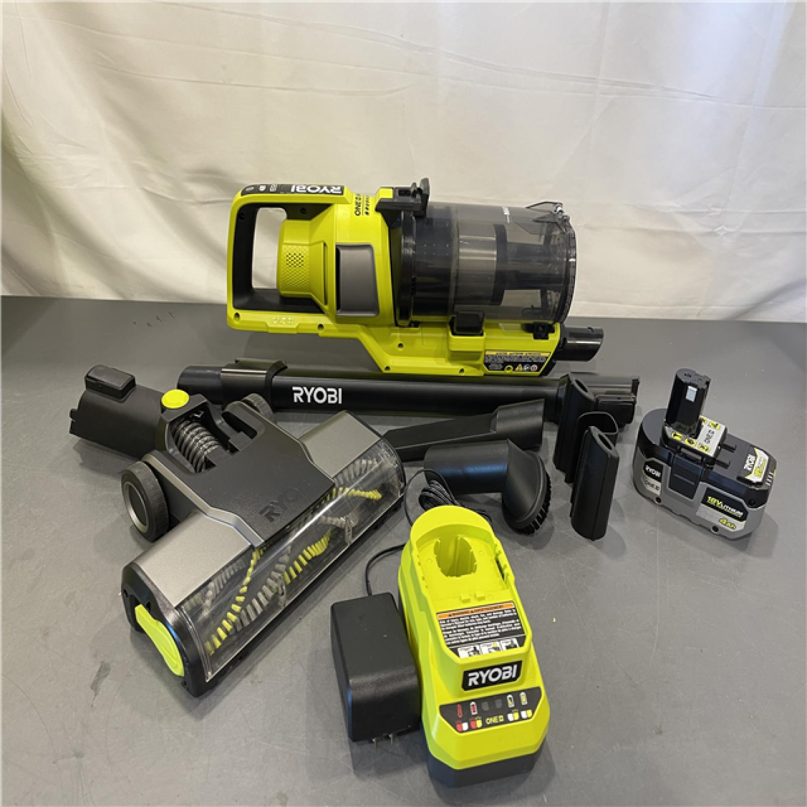 AS-IS - Ryobi ONE+ HP 18V Cordless Pet Stick Vacuum Cleaner Kit