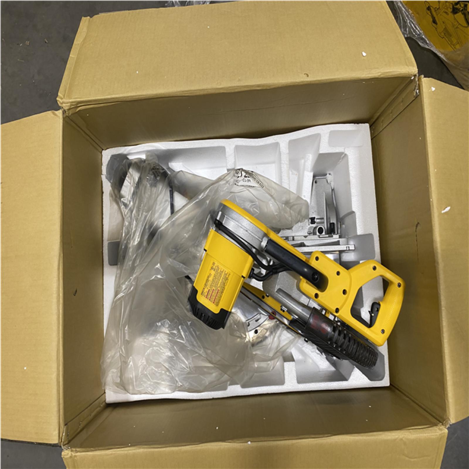 As-Is-  DEWALT 15 Amp Corded 12 in. Double Bevel Sliding Compound Miter Saw