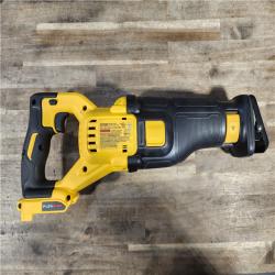 HOUSTON LOCATION - AS-IS (APPEARS LIKE NEW) DEWALT FLEXVOLT 60V MAX Cordless Brushless Reciprocating Saw with (1) FLEXVOLT 9.0Ah Battery