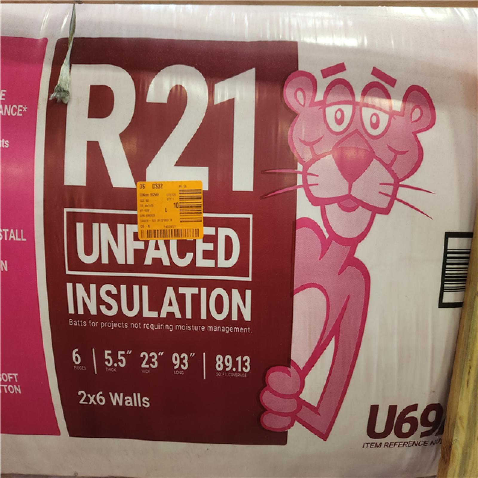 Phoenix AS-IS Owens Corning R-21 Kraft Faced Fiberglass Insulation Batt 23 in. x 93 in. (8-Bags)