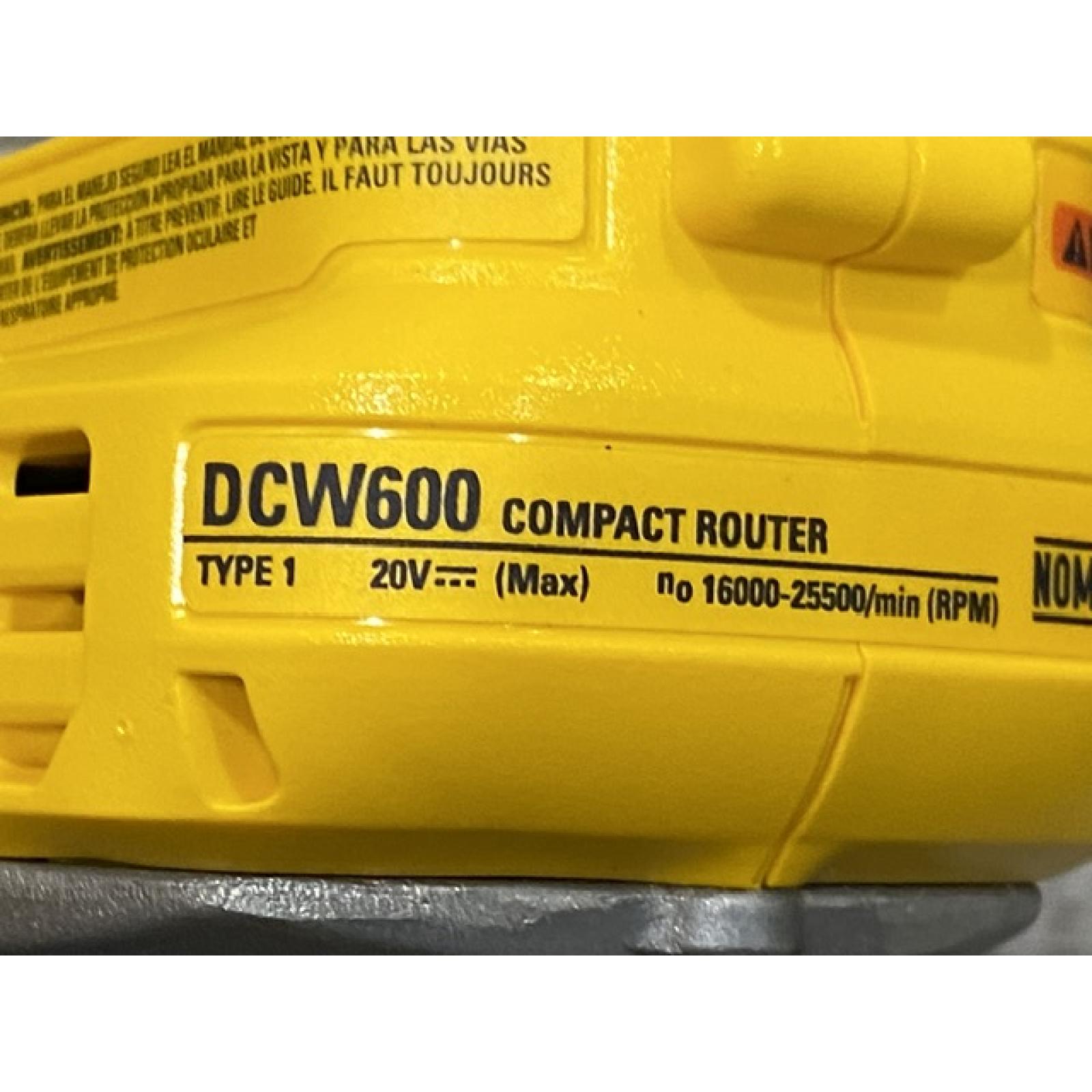 AS-IS DEWALT 20V MAX XR Cordless Brushless Fixed Base Compact Router (Tool Only)