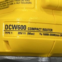 AS-IS DEWALT 20V MAX XR Cordless Brushless Fixed Base Compact Router (Tool Only)