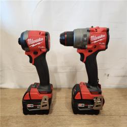 AS-IS- Milwaukee  FUEL 18V Lithium-Ion Brushless Cordless Hammer Drill and Impact Driver Combo Kit