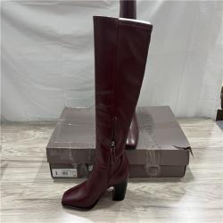 Franco Sarto Women's Jonie Knee High Boots (Oxblood Red Leather) - Size 7.0 M