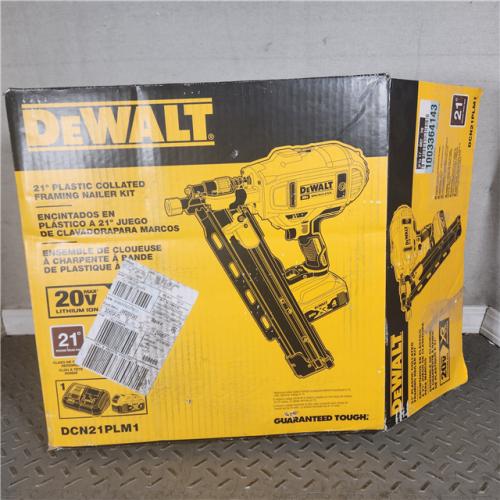Houston Location - As-Is DeWalt 20V MAX Collated Cordless Framing Nailer Tool Kit with Rafter Hook