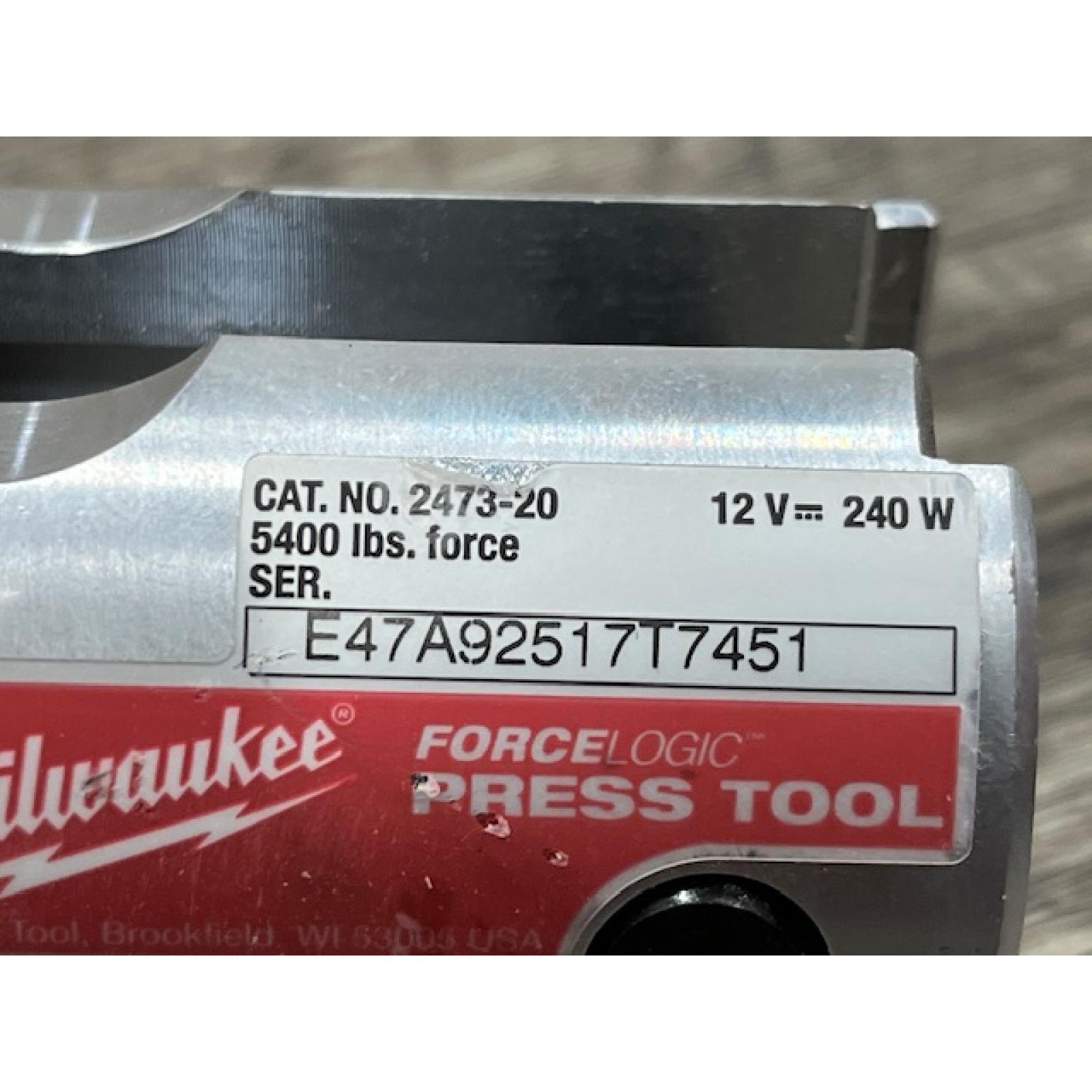 AS-IS Milwaukee 12-Volt Lithium-Ion Force Logic Cordless Press Tool Kit