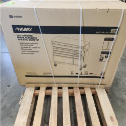 Phoenix NEW Husky Standard-Duty 52 in. W 10-Drawer Matte Cadet Gray Mobile Workbench Cabinet with Solid Wood Top