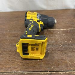 AS-IS DEWALT ATOMIC 20-Volt Lithium-Ion Cordless 1/2 in. Compact Hammer Drill with 3.0Ah Battery, Charger and Bag