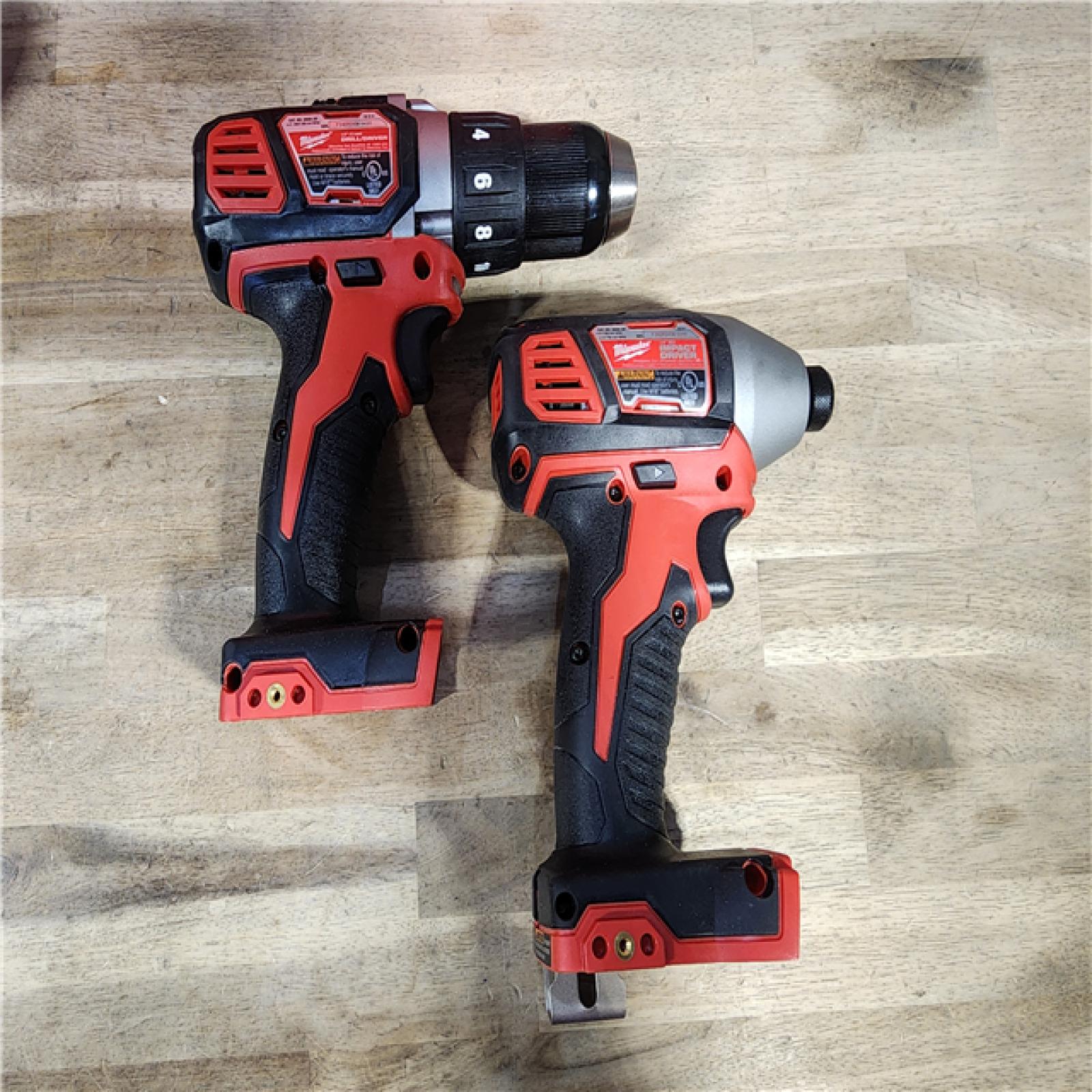 HOUSTON LOCATION - AS-IS Milwaukee M18 Brushed Cordless (2-Tool) Drill/Driver and Impact Driver Kit