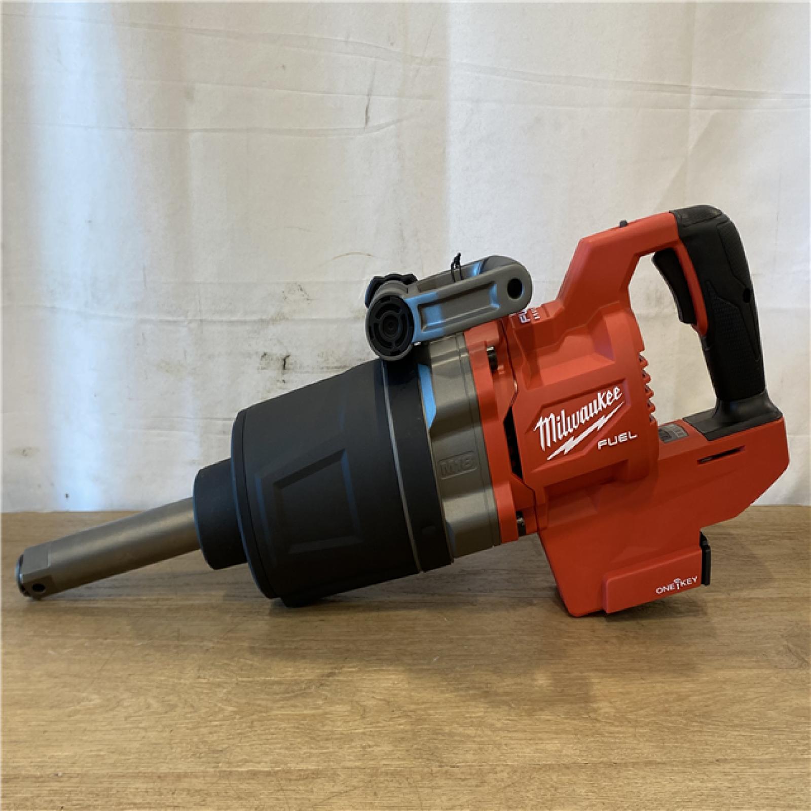 AS-IS Milwaukee FUEL 18V Lithium-Ion Brushless Cordless 1 in. Impact Wrench Extended Reach D-Handle (Tool-Only)