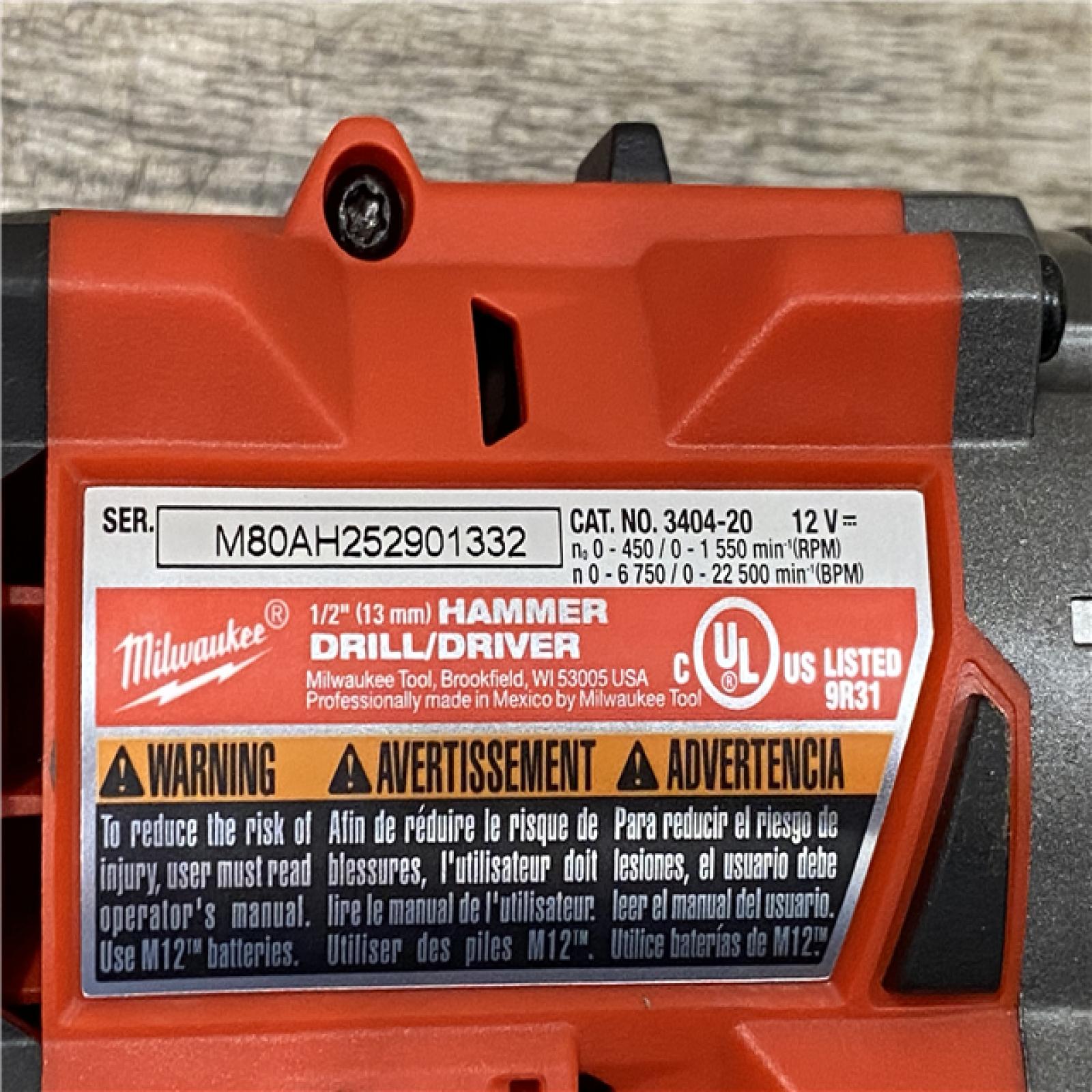 AS-IS Milwaukee FUEL 12-Volt Lithium-Ion Brushless Cordless Hammer Drill and Impact Driver Combo Kit