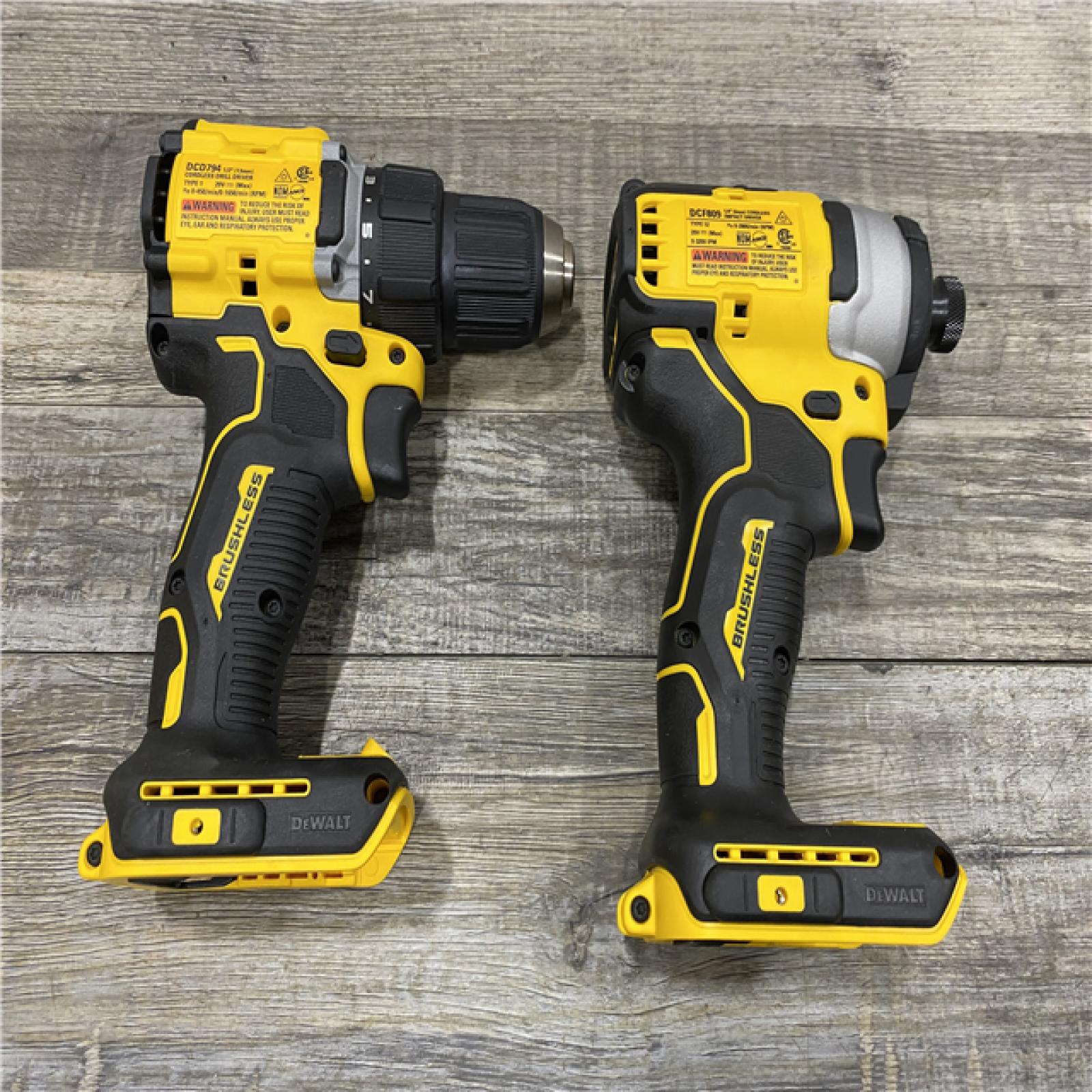 AS-IS DEWALT ATOMIC 20-Volt MAX Lithium-Ion Cordless Combo Kit