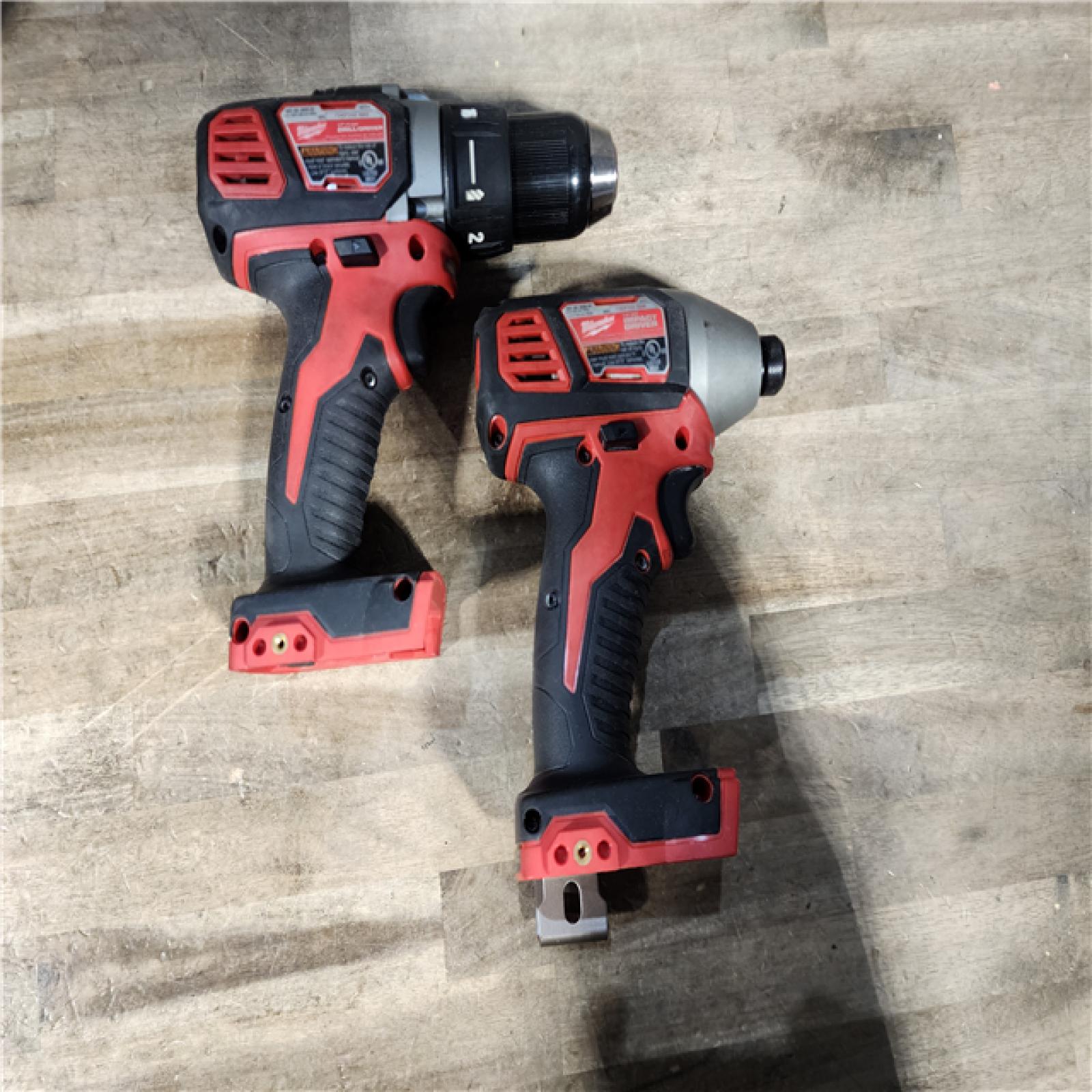 HOUSTON LOCATION - AS-IS Milwaukee M18 Brushed Cordless (2-Tool) Drill/Driver and Impact Driver Kit