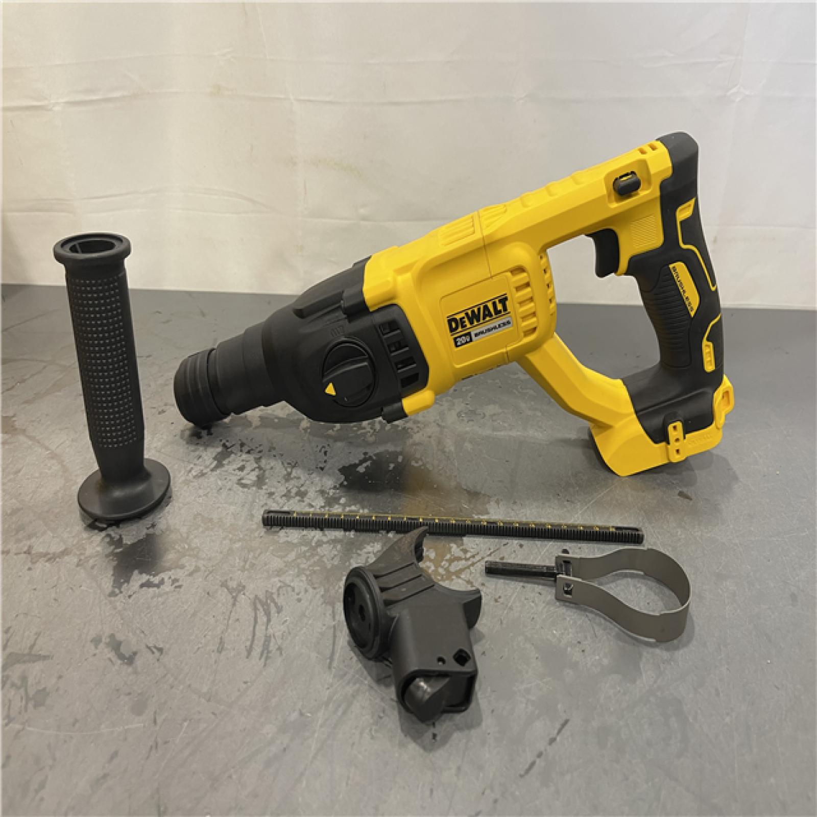 AS-IS - DEWALT 20V MAX Cordless Brushless 1 in. SDS Plus D-Handle Concrete and Masonry Rotary Hammer