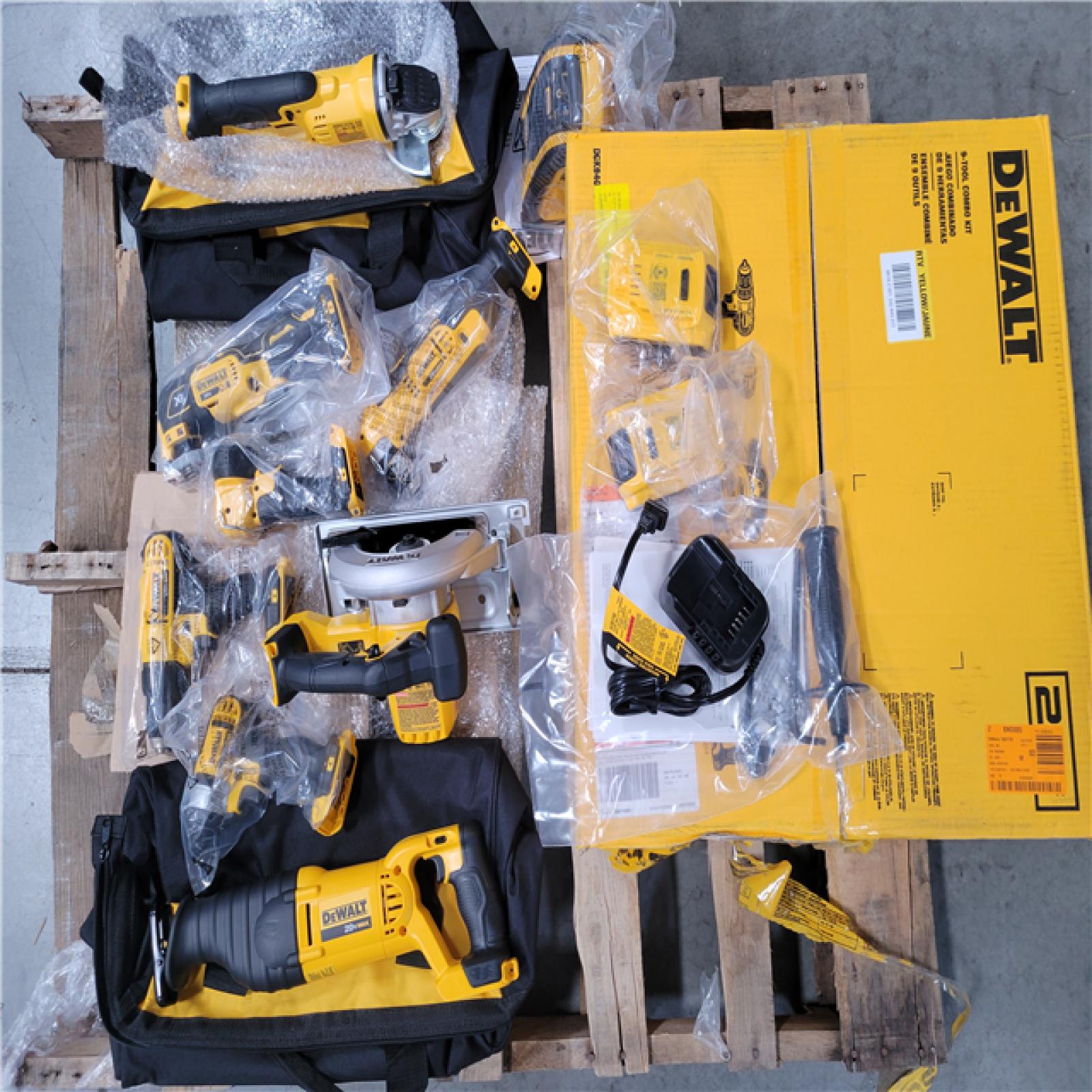 CALIFORNIA AS-IS DEWALT 9 TOOL COMBO KIT