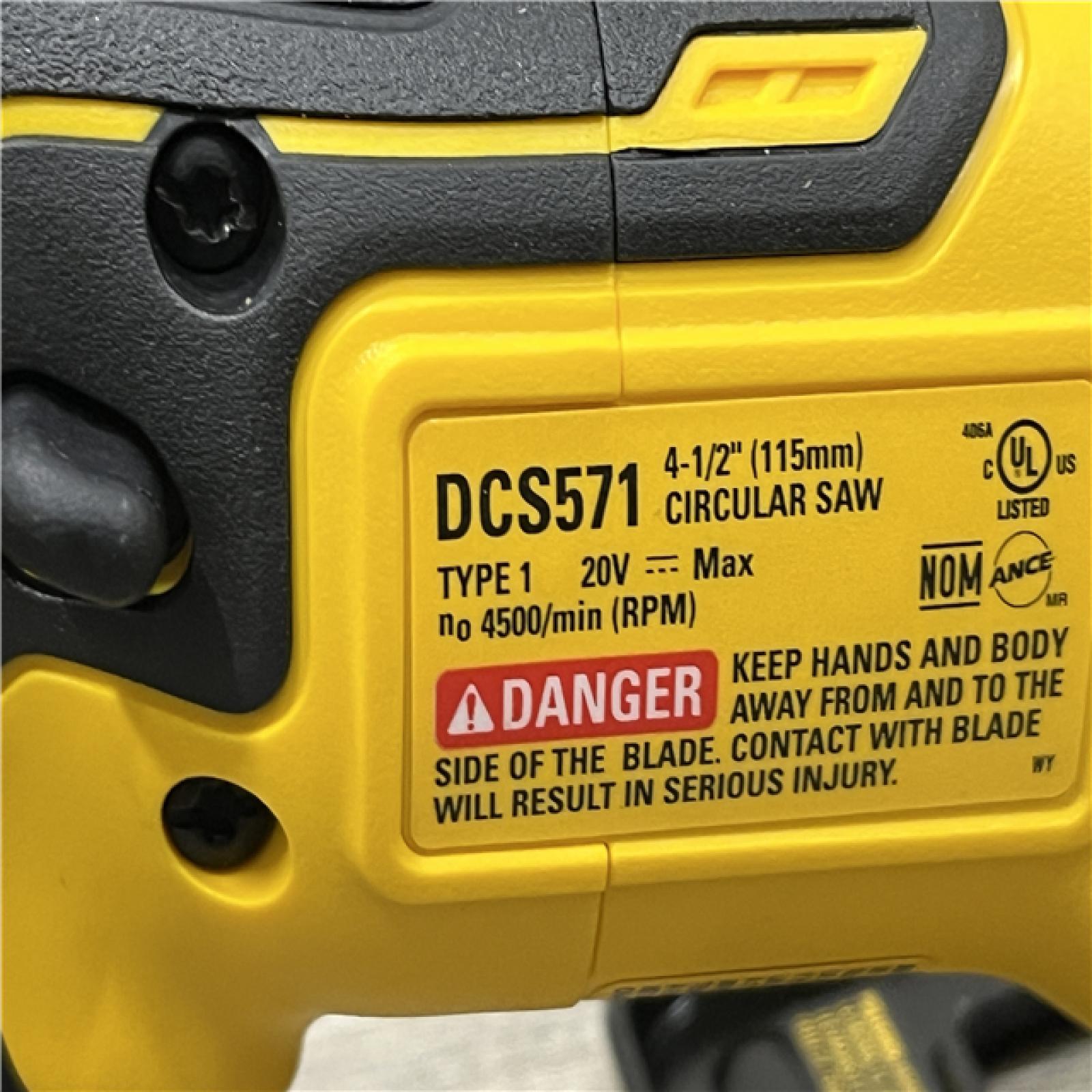 AS-IS DEWALT ATOMIC 20V MAX Cordless Brushless 4-1/2 in. Circular Saw (Tool Only)
