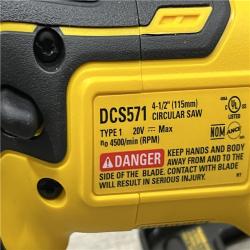 AS-IS DEWALT ATOMIC 20V MAX Cordless Brushless 4-1/2 in. Circular Saw (Tool Only)