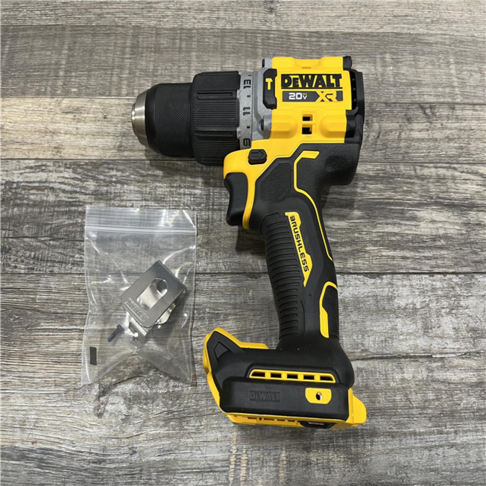 AS-IS DEWALT 20V XR Brushless Cordless 1/2 in. Hammer Drill (Tool-Only)