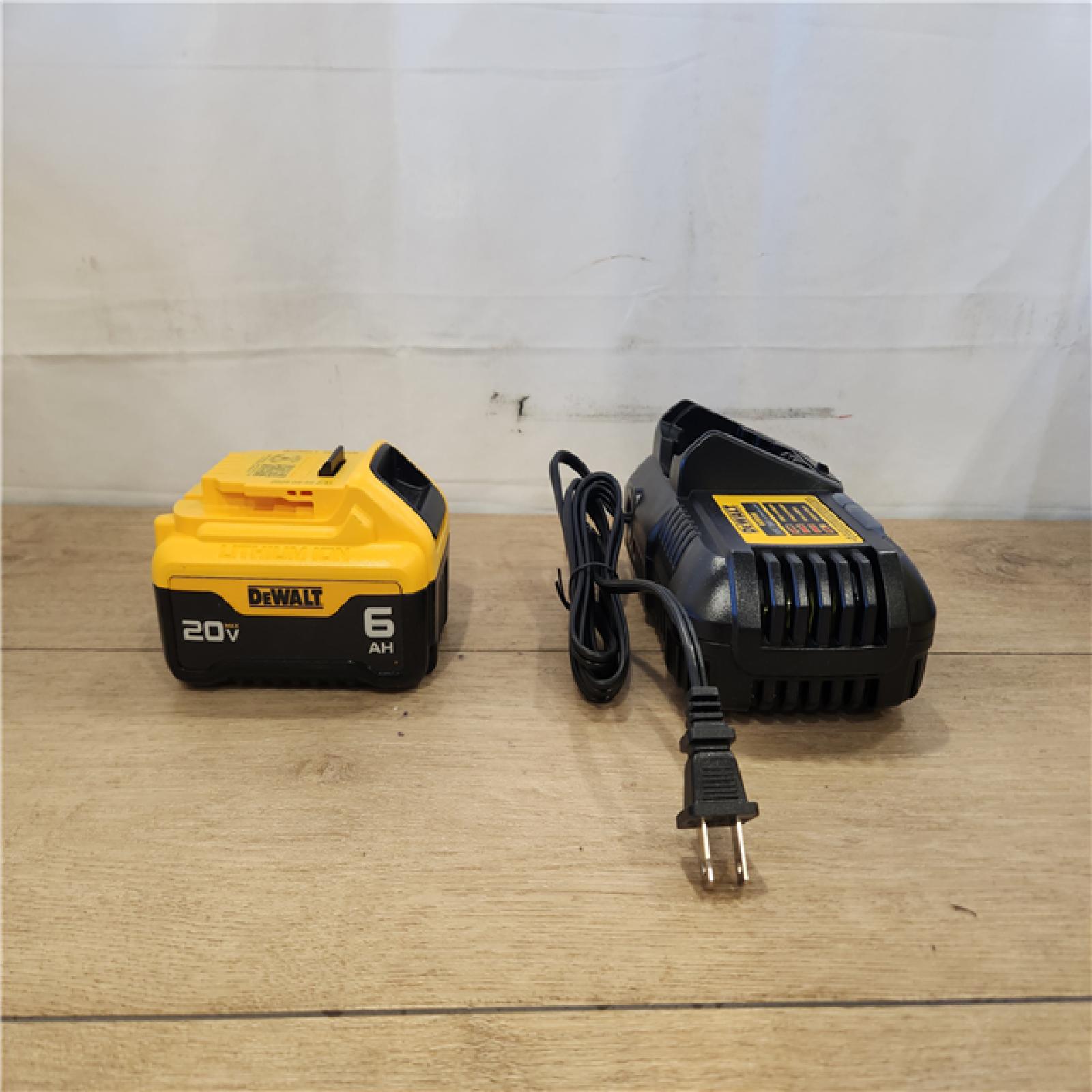 AS-IS- DEWALT 20V MAX Lithium-Ion 6.0 Ah Battery and Charger