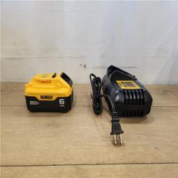 AS-IS- DEWALT 20V MAX Lithium-Ion 6.0 Ah Battery and Charger