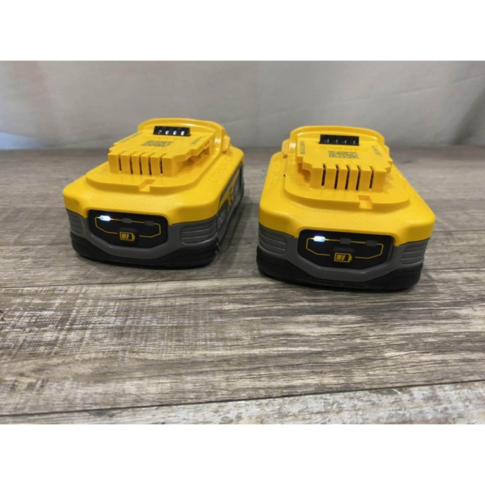 AS-IS DEWALT 20V MAX XR POWERSTACK Lithium-Ion 5.0Ah Battery (2 -Pack)