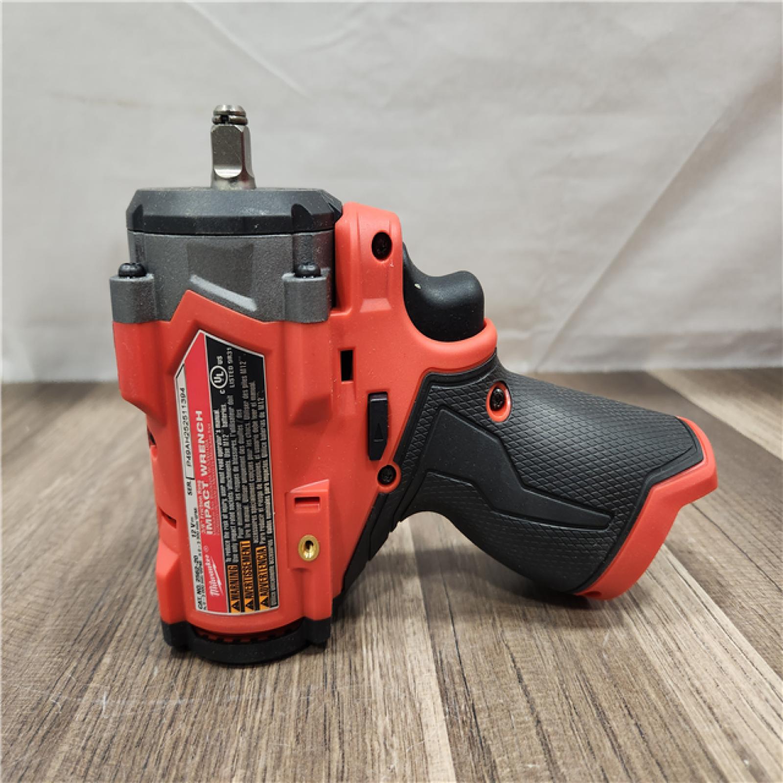 AS-IS- Milwaukee M12 FUEL M12 3/8 in. Cordless Brushless High Torque Impact Wrench (Tool-Only)