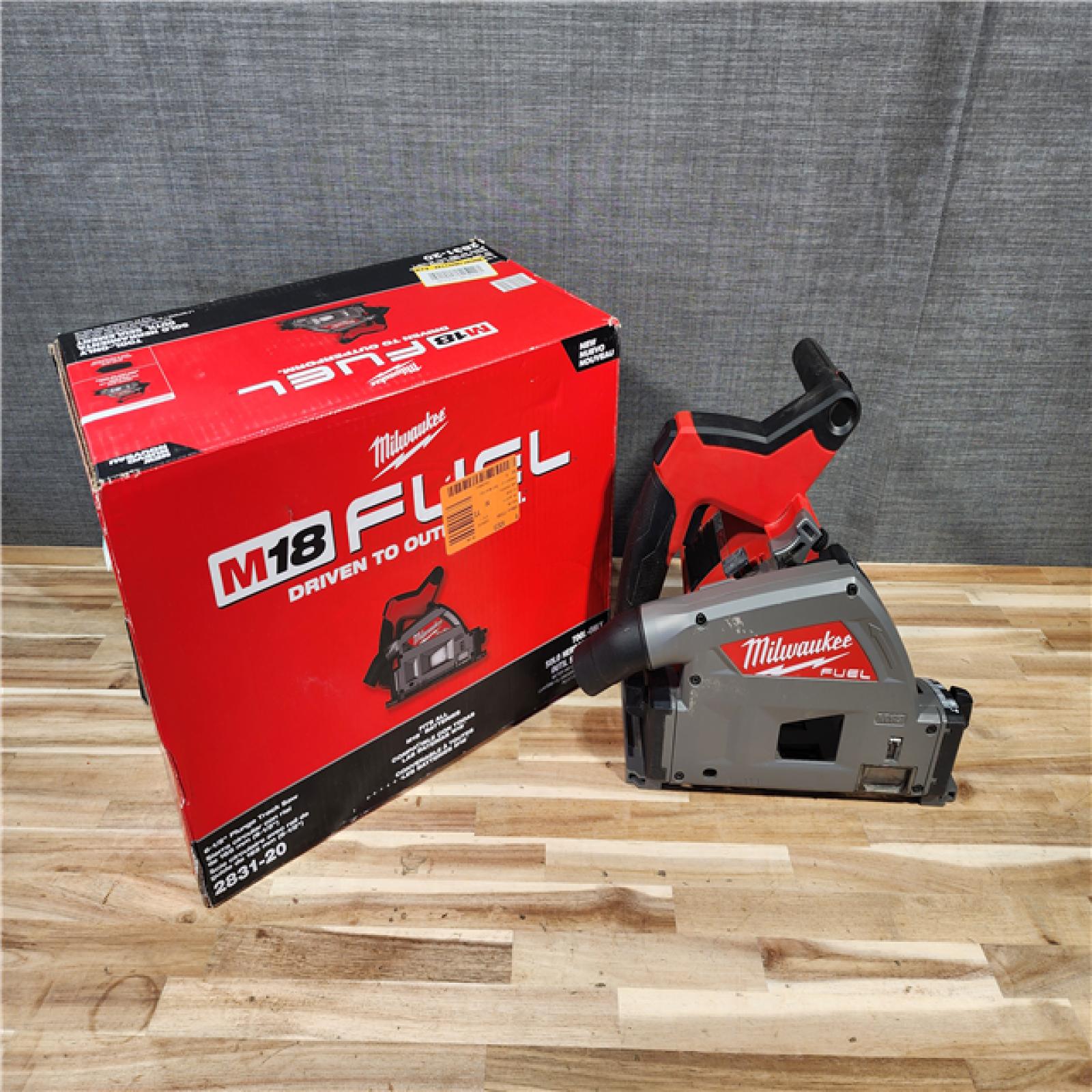 HOUSTON LOCATION - AS-IS Milwaukee  FUEL 18V Lithium-Ion Cordless Brushless 6-1/2 in. Plunge Cut Track Saw (Tool-Only)