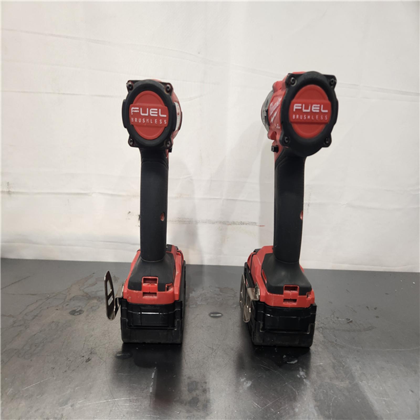 AS-IS- Milwaukee  FUEL 18V Lithium-Ion Brushless Cordless Hammer Drill and Impact Driver Combo Kit