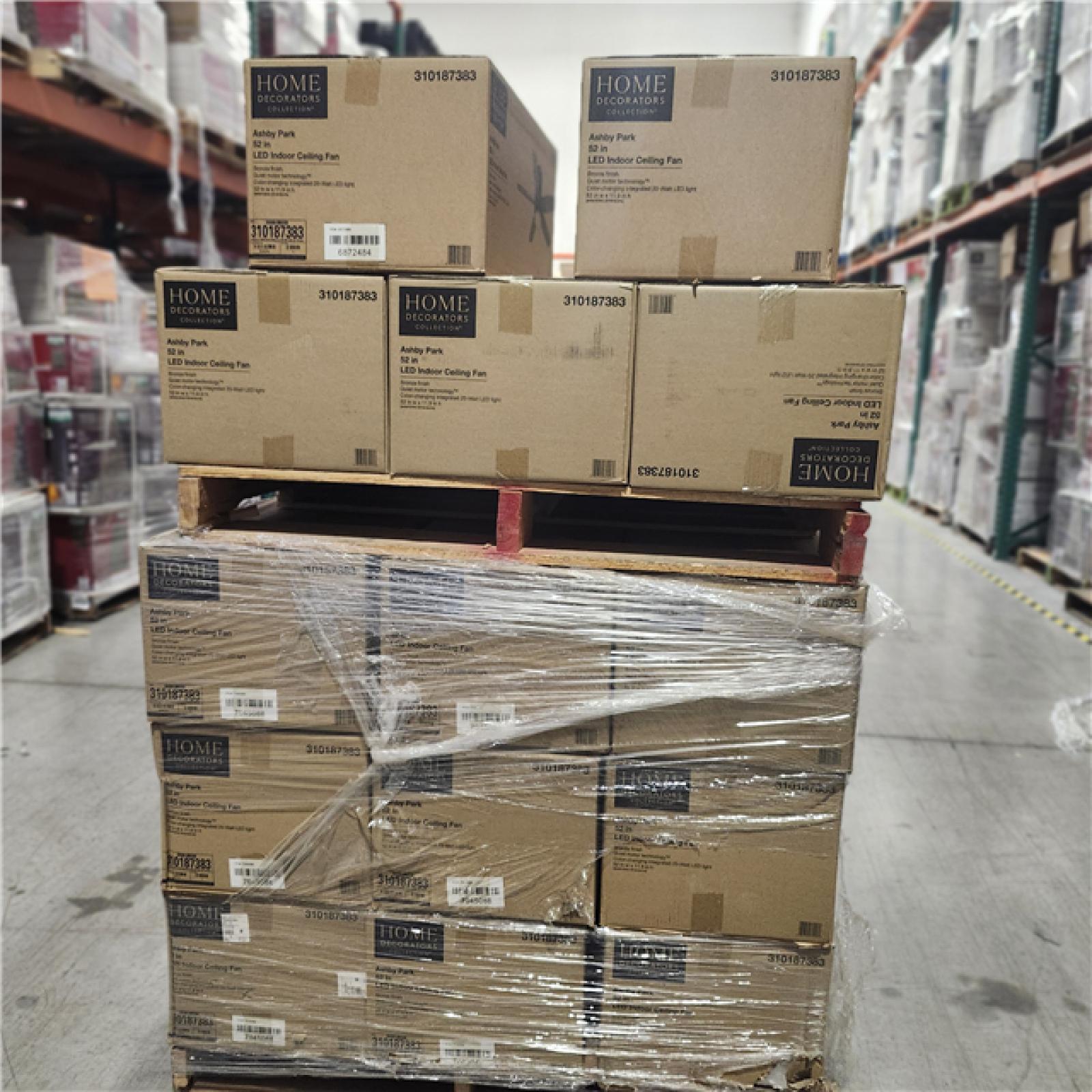 DALLAS LOCATION - Home Decorators Ashby Park 52 Bronze Color-Changing LED Ceiling Fan PALLET-(28 UNITS)