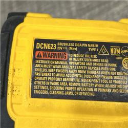 AS-IS DEWALT ATOMIC 20V MAX Lithium Ion Cordless 23 Gauge Pin Nailer (Tool Only)