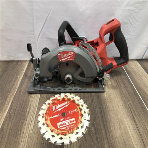 AS-IS Milwaukee FUEL 18V Lithium-Ion Cordless 7-1/4 in. Rear Handle Circular Saw (Tool-Only)