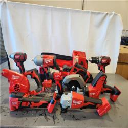 AS-IS- Milwaukee 18-Volt Lithium-Ion Cordless (9-Tool) Combo Kit