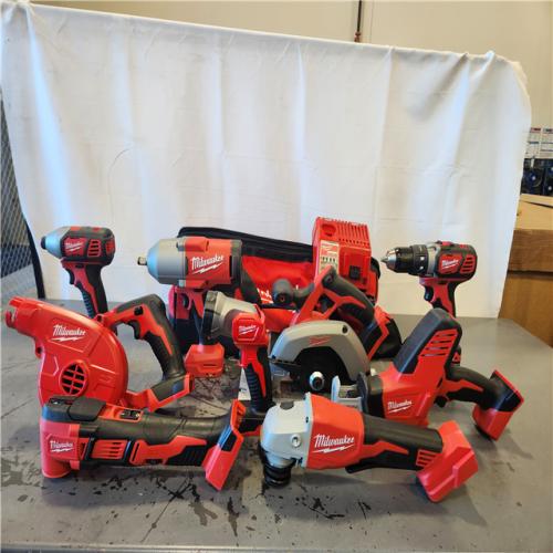 AS-IS- Milwaukee 18-Volt Lithium-Ion Cordless (9-Tool) Combo Kit